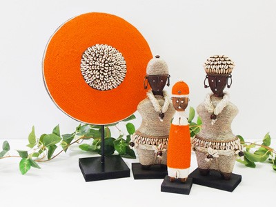 Orange and Silver Namji Doll Set